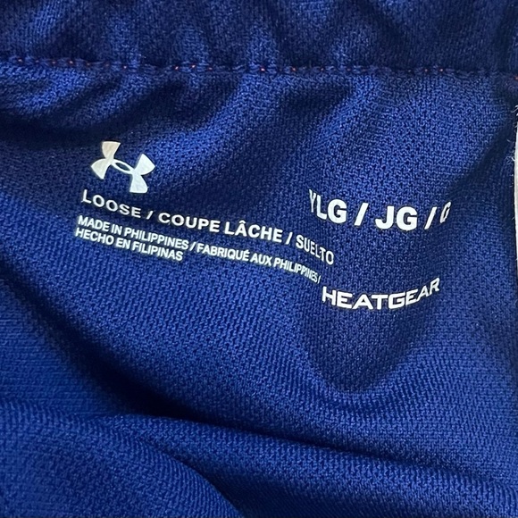 NWT Under Armour Blue Youth Shorts size youth large - Picture 4 of 4